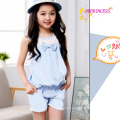 wholesales korea style cotton cowboy jumpsuit girls siamese pants for girl